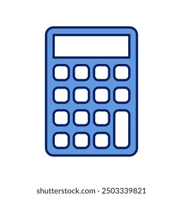 flat design calculator vector icon