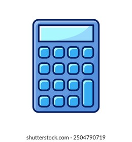 flat design calculator vector icon