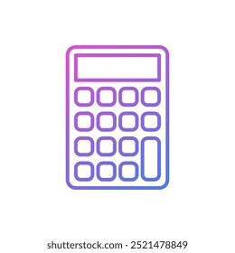 flat design calculator vector icon