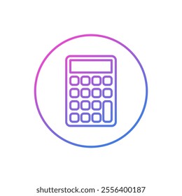 flat design calculator vector icon