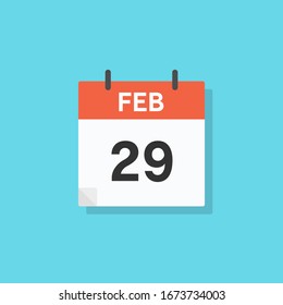 Icono de calendario de diseño plano (fecha de año final)