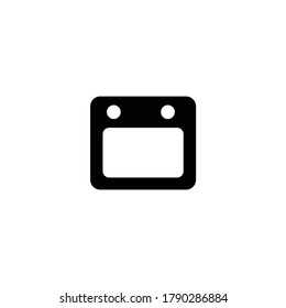 flat design calendar icon vector illustration