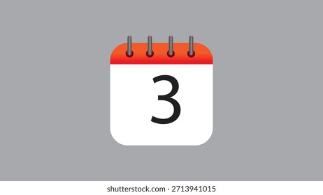 Flaches Design Kalender Symbol Vektorgrafik (Datum, Zeitverwaltung, Plansymbol)