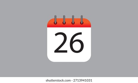 Ilustración vectorial de iconos de calendario de diseño plano (fecha, administración de tiempo, símbolo de programación)