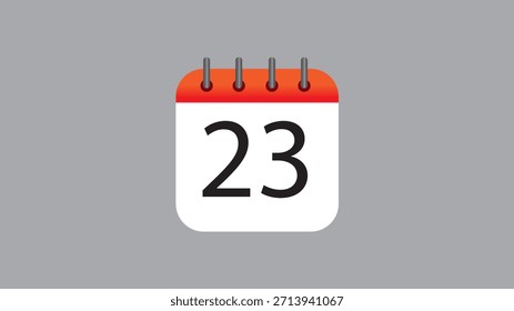 Ilustración vectorial de iconos de calendario de diseño plano (fecha, administración de tiempo, símbolo de programación)