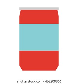 flat design can beverage icon vector illustration