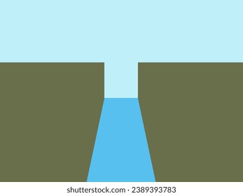 ilustración vectorial del canal de diseño plano