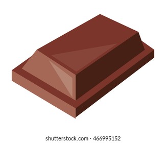 flat design candy chocolate icon vector illustration