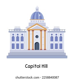 A flat design of capitol hill v