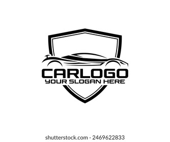 Colección de logotipo de coche de diseño plano