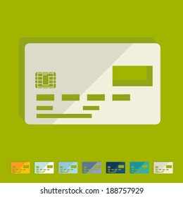 Flat design: card