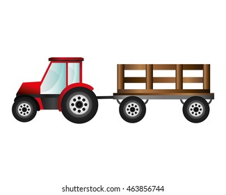 flat design cargo truck icon vector illustraiton