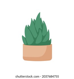 Dibujo plano de dibujos animados cactus. Elemento para planificador semanal o diario.