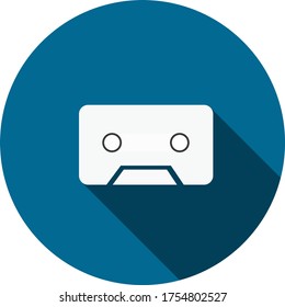 diseño plano de cinta cassette