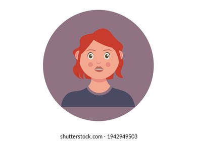 Flat Design Character Chubby Cheeks Stock Vector (Royalty Free ...