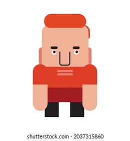 Ilustración de caracteres de diseño plano. Diseño plano