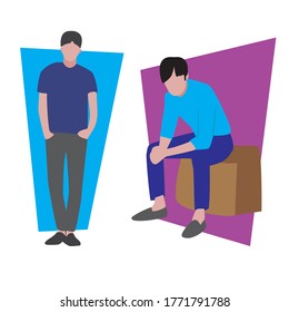 Flat Design Character Vector Illustration