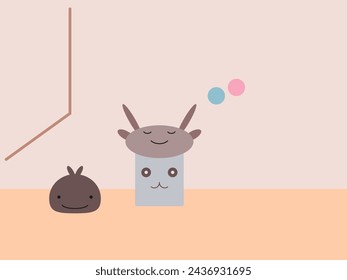 flat design children's toy vector illustration