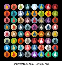 Flat design: christmas bell
