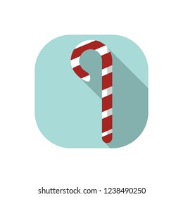 Flat design Christmas Candy Cane 