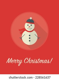 Flat Design Christmas Card