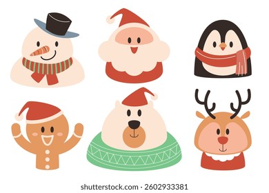 Flat Design Christmas and New Year Elements