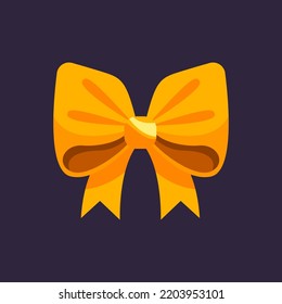 Flat design christmas ribbon icons