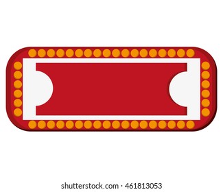 flat design circus sign icon vector illustration