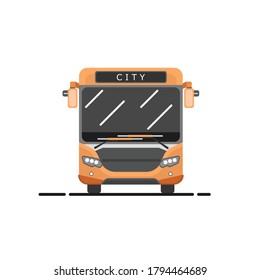 Diseño plano - Ilustración del autobús urbano