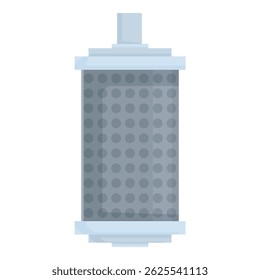 Flat design of a clean and modern water purifier filter, suitable for various uses
