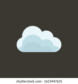Flat Design Cloud vector illustration, isolated on background