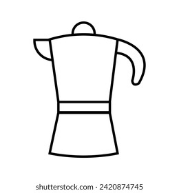 flat design coffee maker machine vector