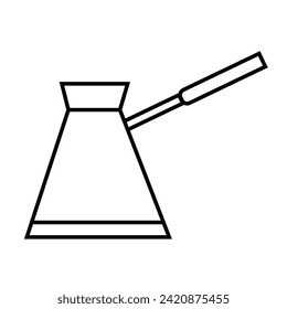 flat design coffee maker machine vector