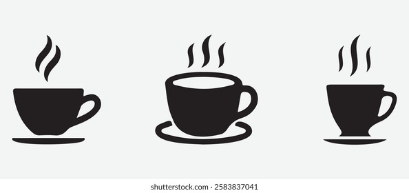 Flat Design Coffee Mug Illustration for Websites and Apps