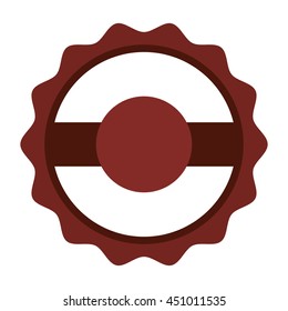 flat design coffee shop label icon vector illustration