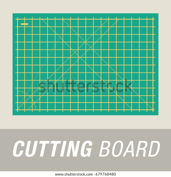 Flat Design Colored Green Teal Cutting Stock Vector Royalty Free