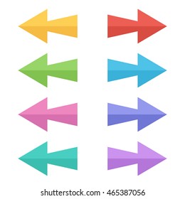 Colorful Cursor Arrows Set Vector Assets Stock Vector Royalty Free Shutterstock