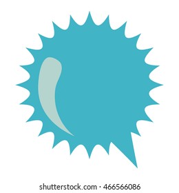 flat design colorful conversation bubble icon vector illustration