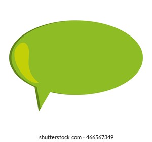flat design colorful conversation bubble icon vector illustration