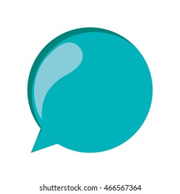 flat design colorful conversation bubble icon vector illustration