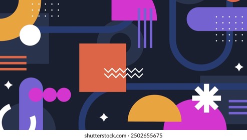 Flat design colorful geometric background vector design in eps 10