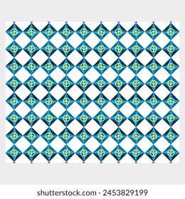 Flat design colorful geometric pattern