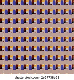 Patrón de mosaico colorido de diseño plano