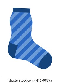 Flat design colorful socks icon vector illustration