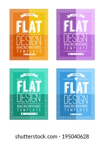 Flat Design Colorful Templates