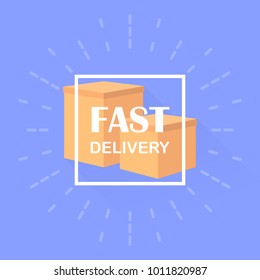 Flat design colorful vector illustration concept for delivery service, e-commerce, online shopping.