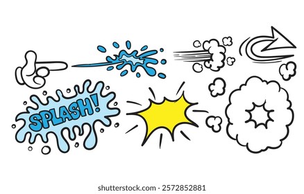 flat design comic style background pop art