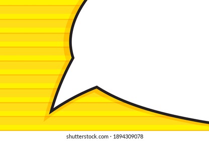 Flat design comics background with speech bubble and space for text. Template for design of advertising, flyers, brochures, websites. Use for printing on paper, textiles, posters, banners