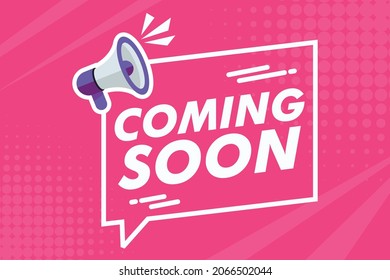 Flat Design Coming Soon Teaser Background Vector