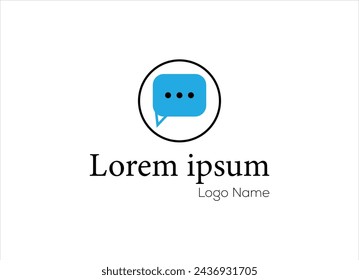 Flat design communication logo template,Communication logo design ,Flat design logo